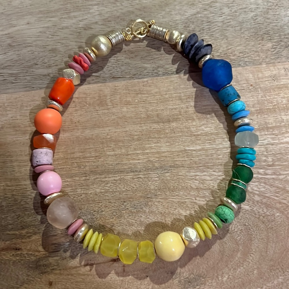 Anthropologie 18” Colorful Bead Necklace